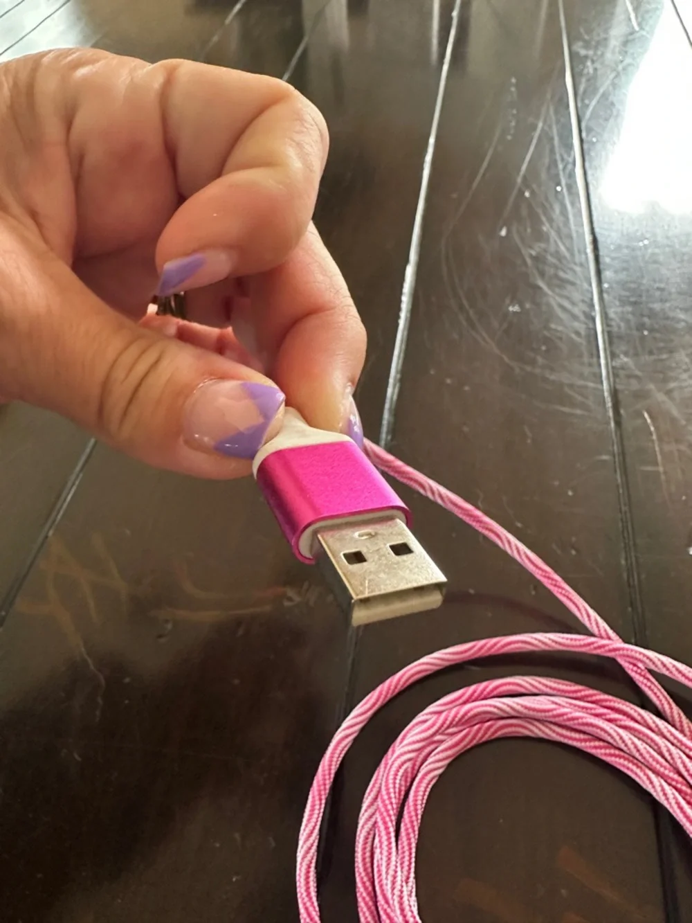 Universal 3-in-1 Charging Cable – Pink